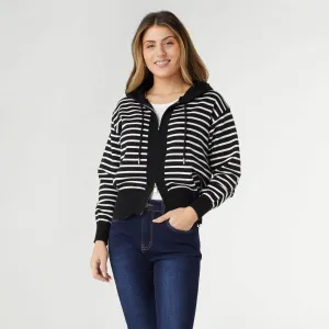 Audree Zip-Up Hooded Sweater