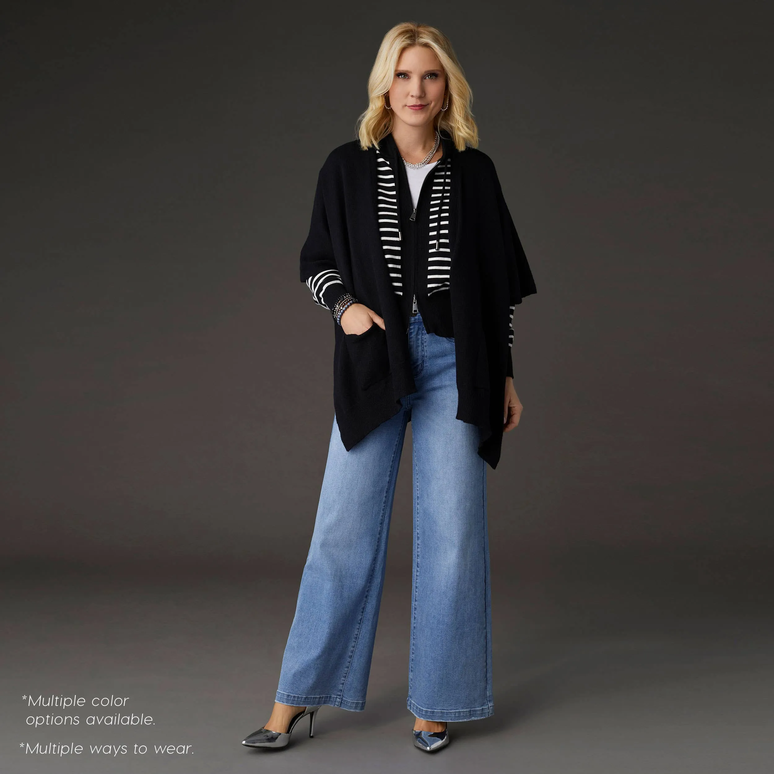 Audree Zip-Up Hooded Sweater