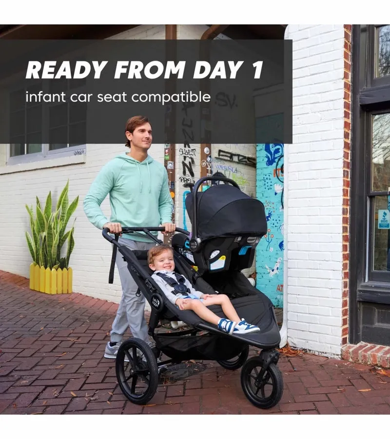 Baby Jogger Summit X3 Double Jogging Stroller - Midnight Black