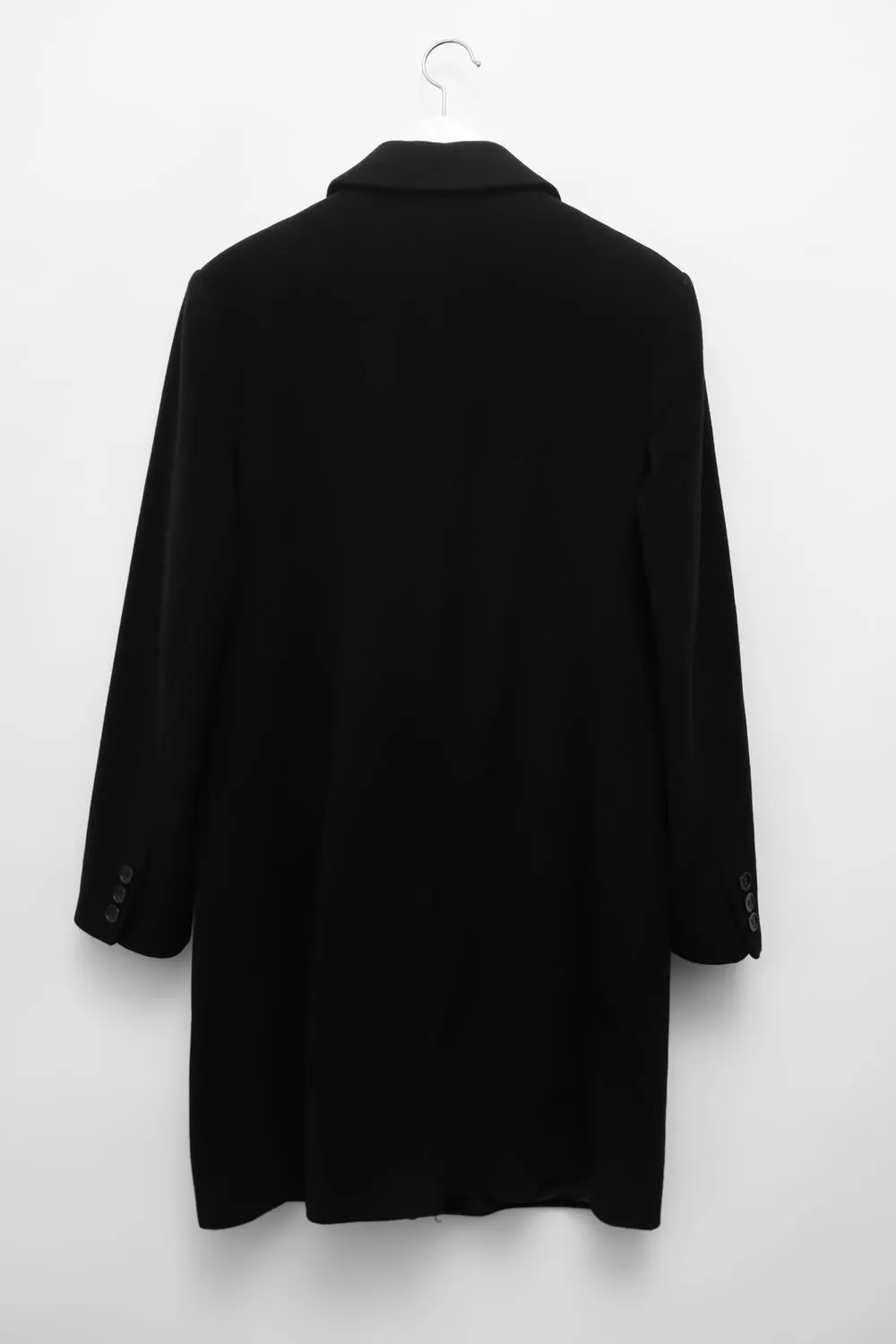 BLACK CLASSY WOOL BLAZER COAT