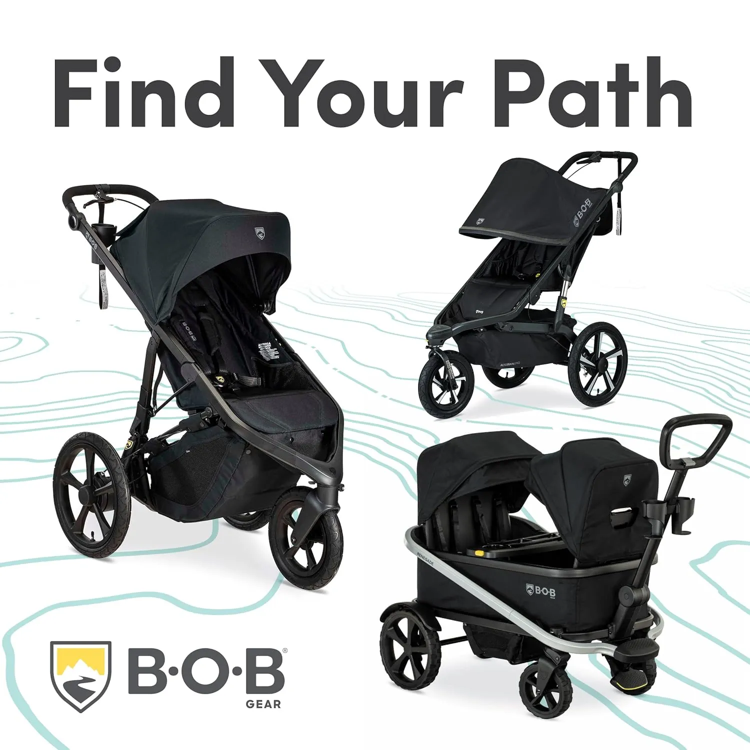 BOB Wayfinder Jogging Stroller - Nightfall