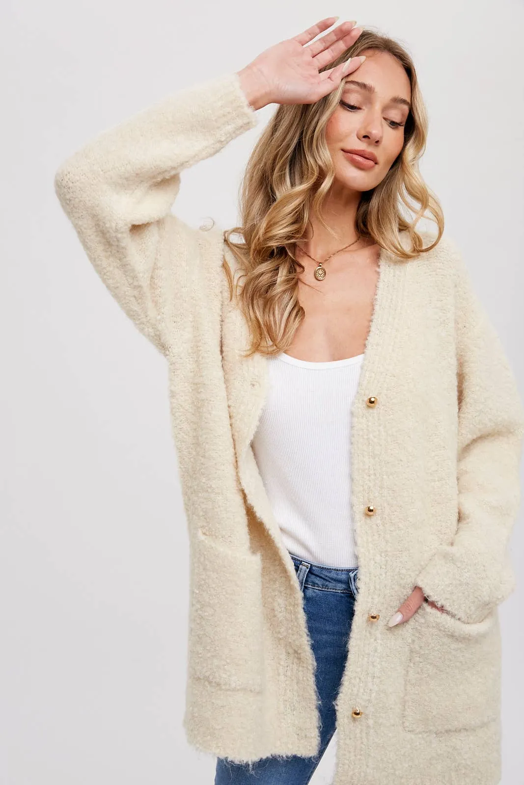 Boho Bliss Fuzzy Cardi