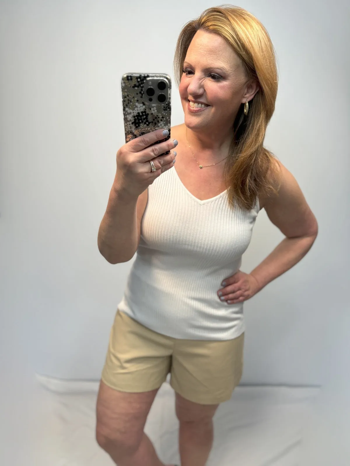 Breezy Linen Shorts in Tan