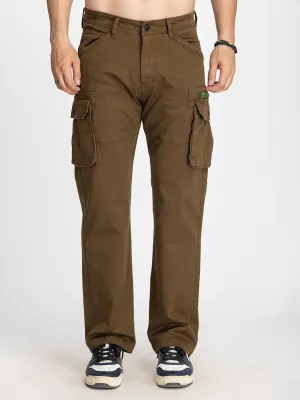 COFFEE BROWN COTTON CARGO 6-POCKETS DOPE VIBEZ