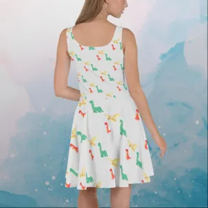 Cute Dinos Skater Dress