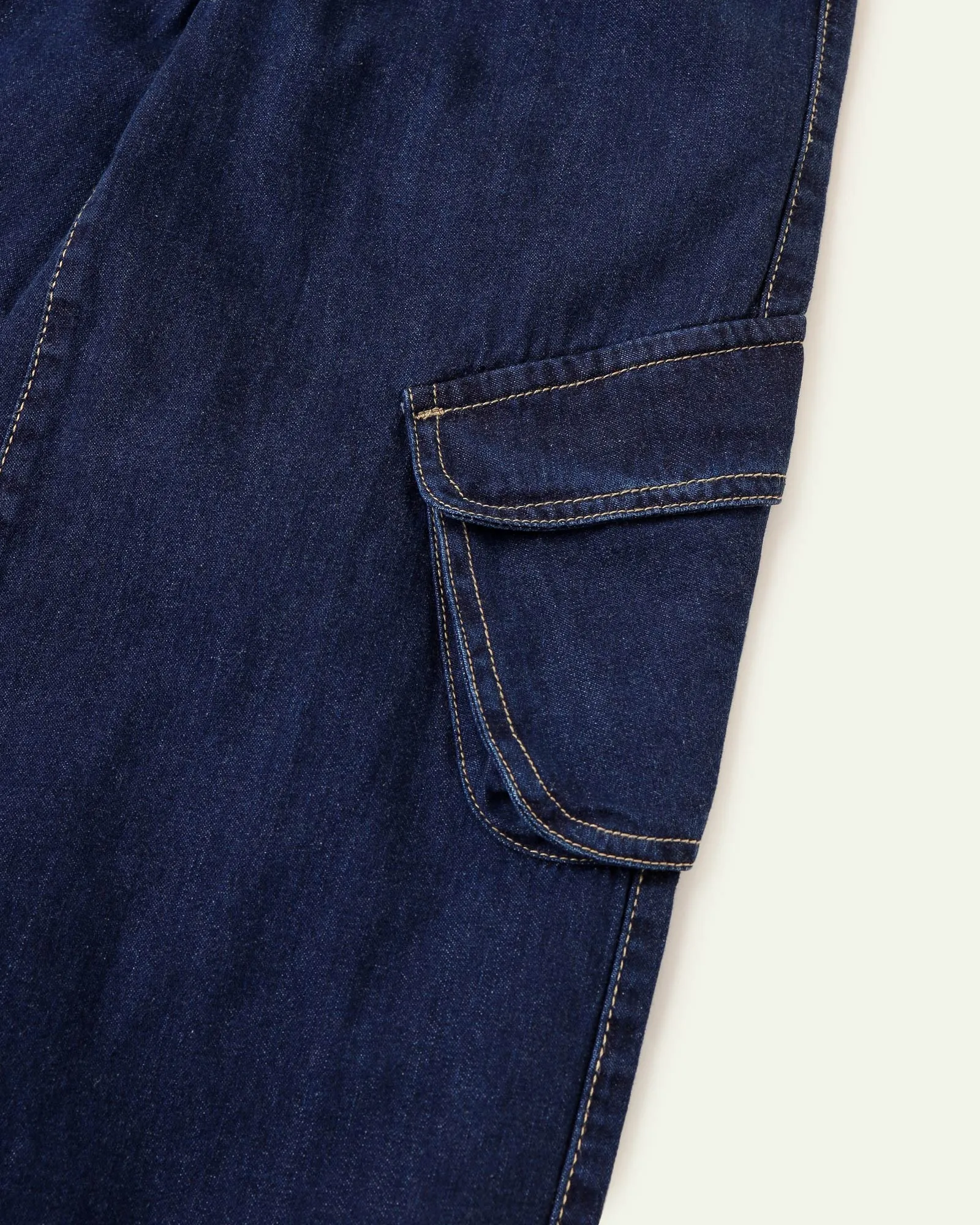 Dark Blue Cargo Jeans