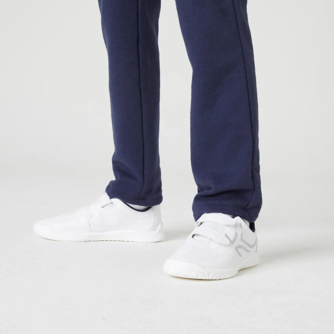 Domyos Kid's Warm Brushed Jersey Jogging Bottoms - Navy