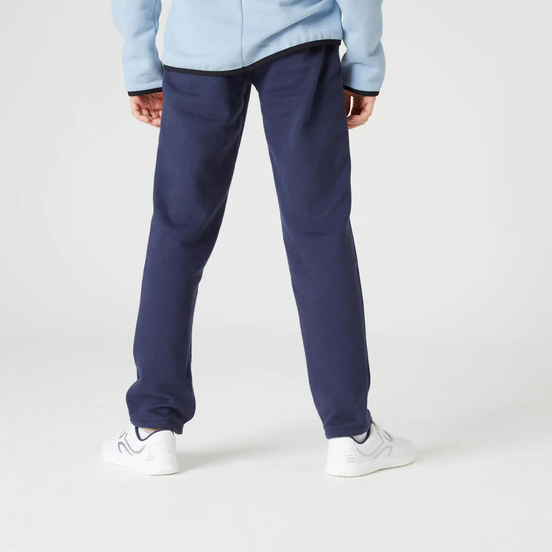 Domyos Kid's Warm Brushed Jersey Jogging Bottoms - Navy
