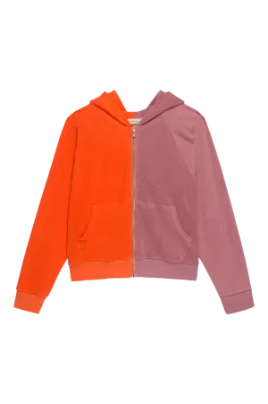 Duo Zip Up Papaya/Rhubarb