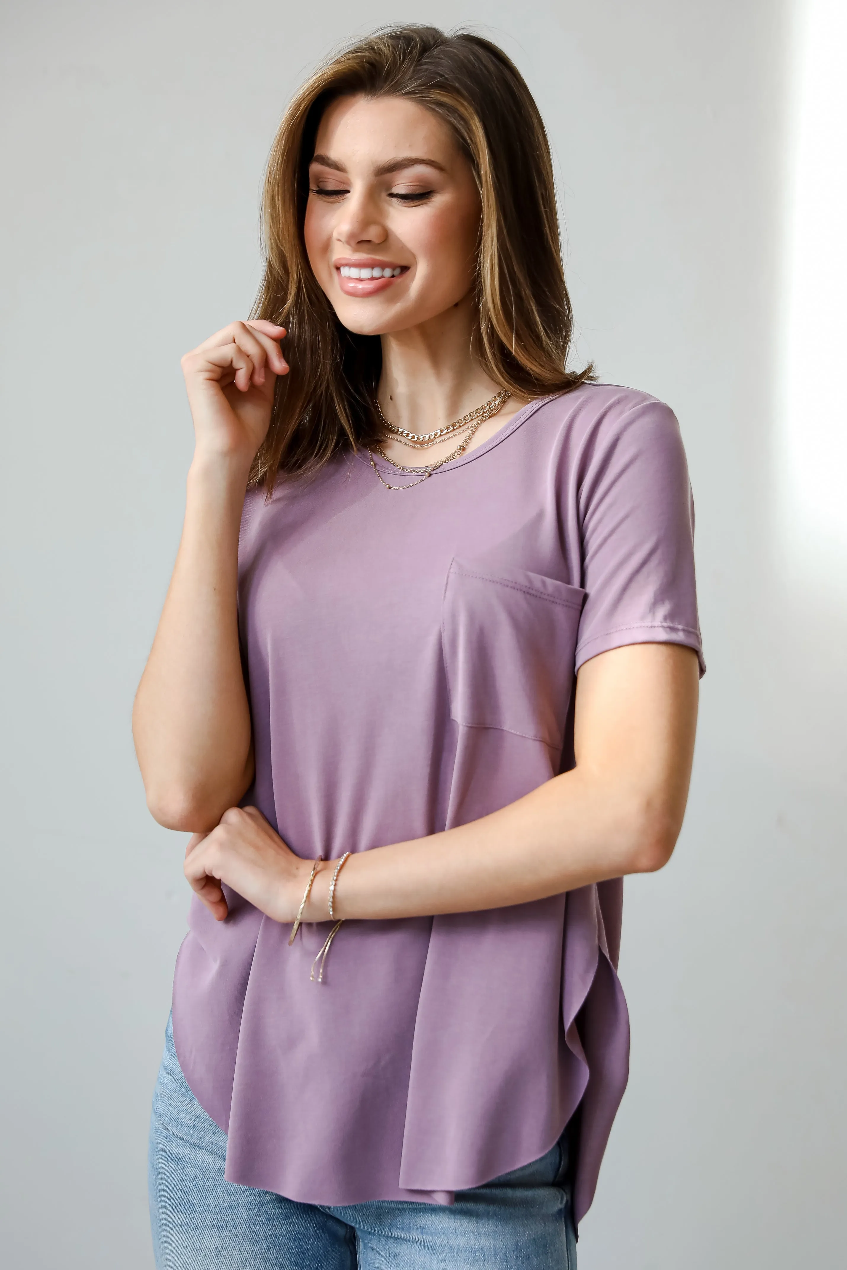 FINAL SALE - Sarah Everyday Pocket Tee