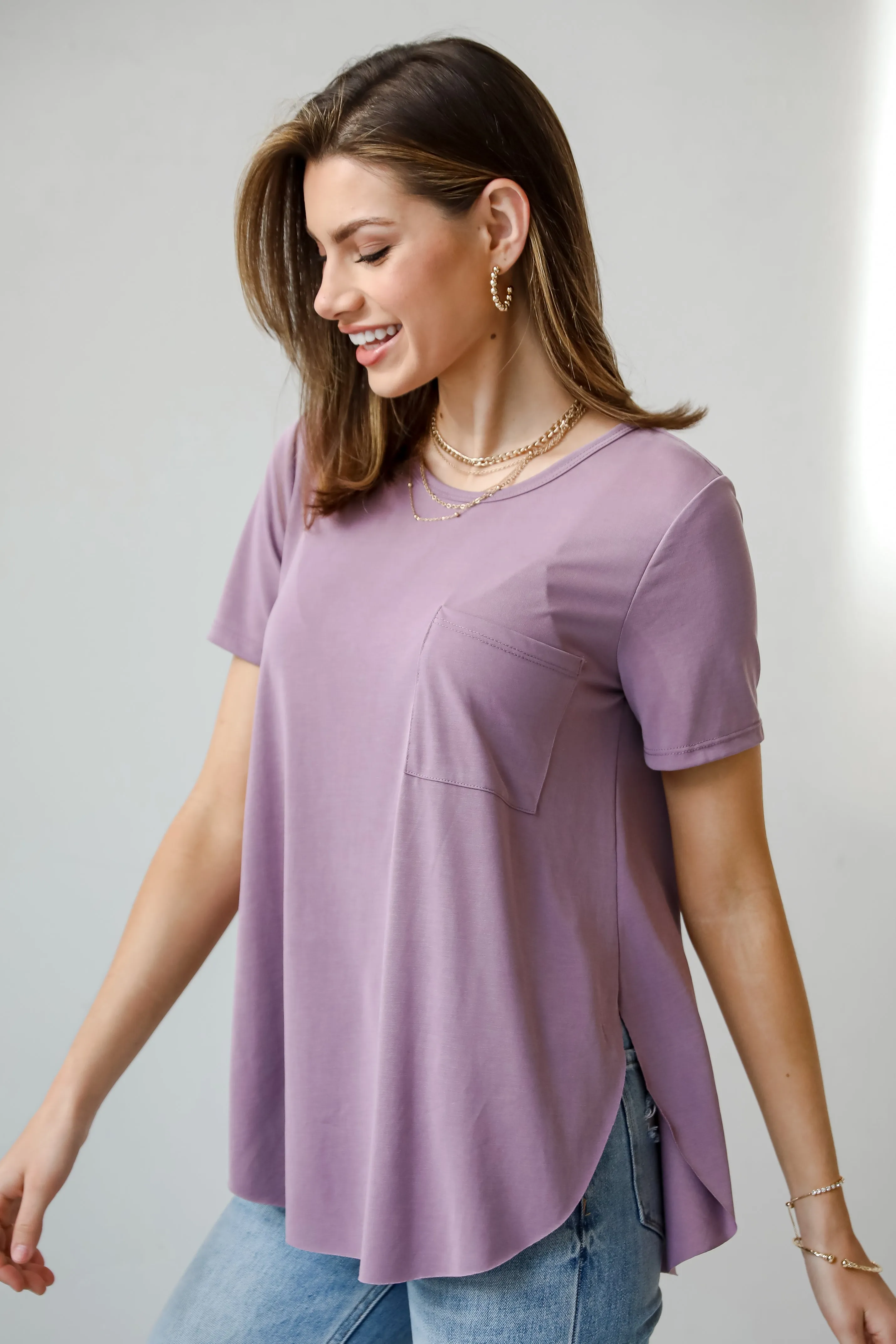 FINAL SALE - Sarah Everyday Pocket Tee