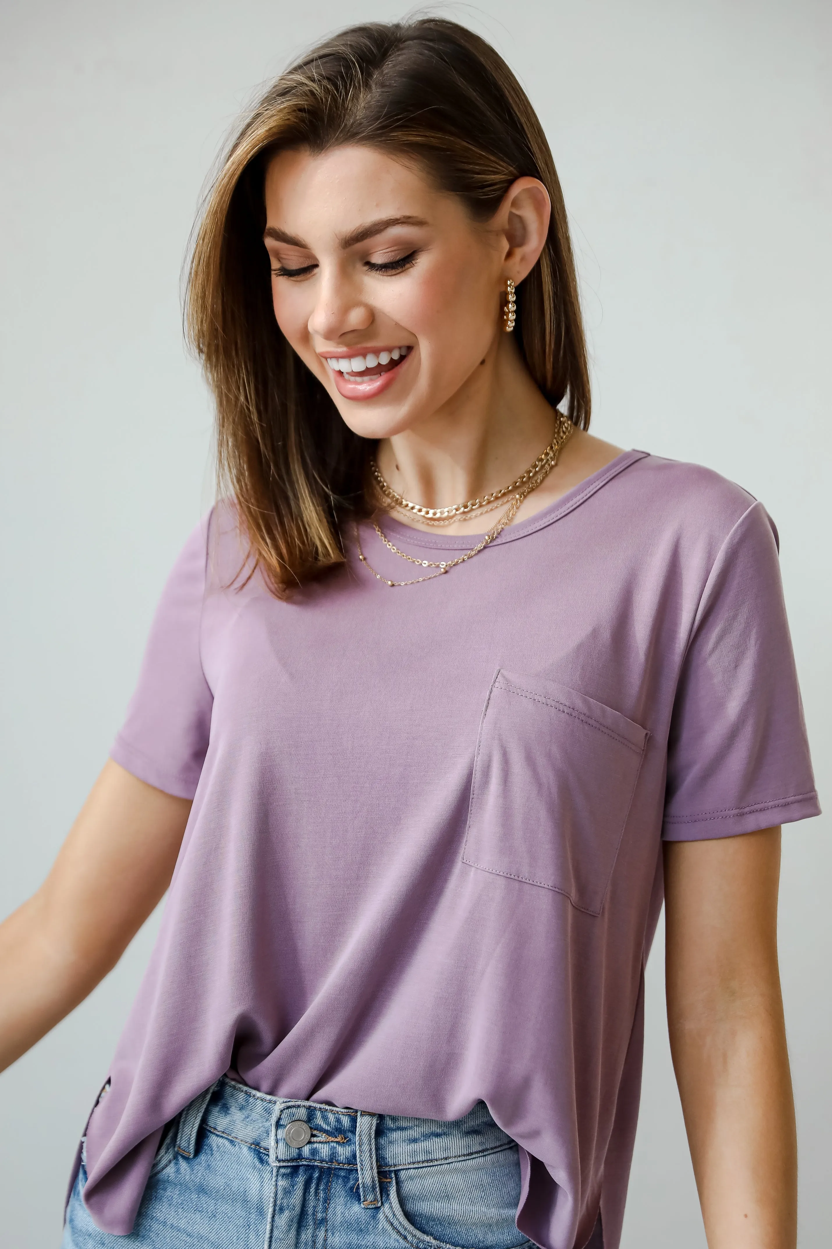 FINAL SALE - Sarah Everyday Pocket Tee