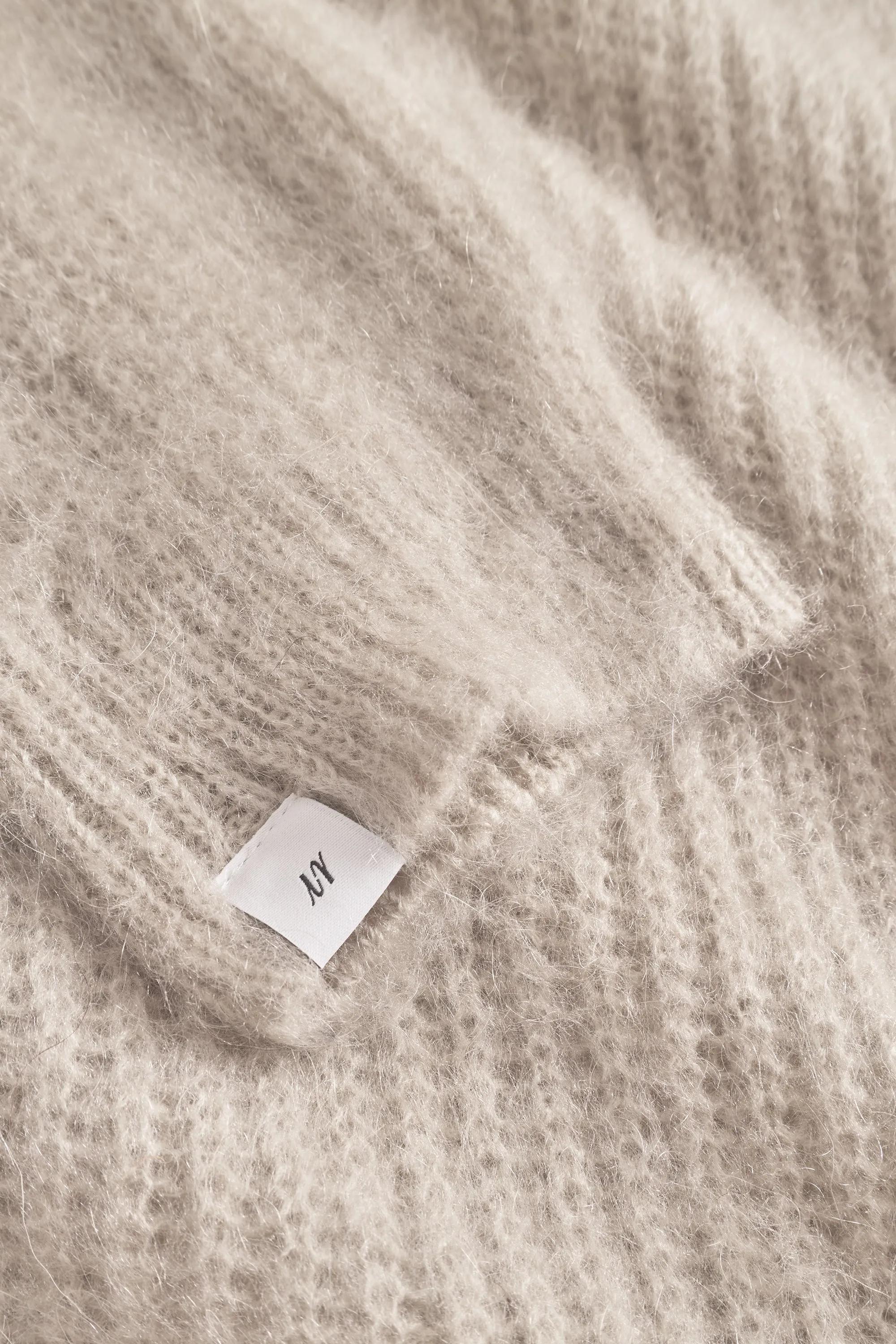 Florie Brushed Zip Knit - Warm Sand