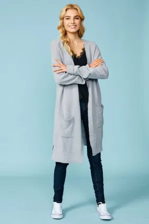 Heather Grey Cardigan - T1071