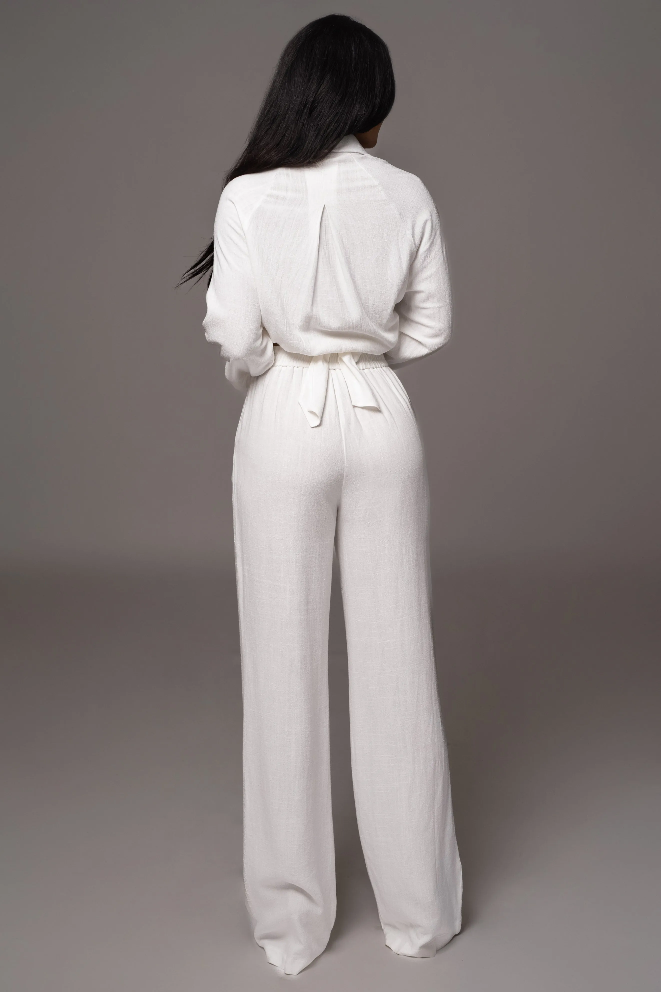 Ivory Thea Linen Pants