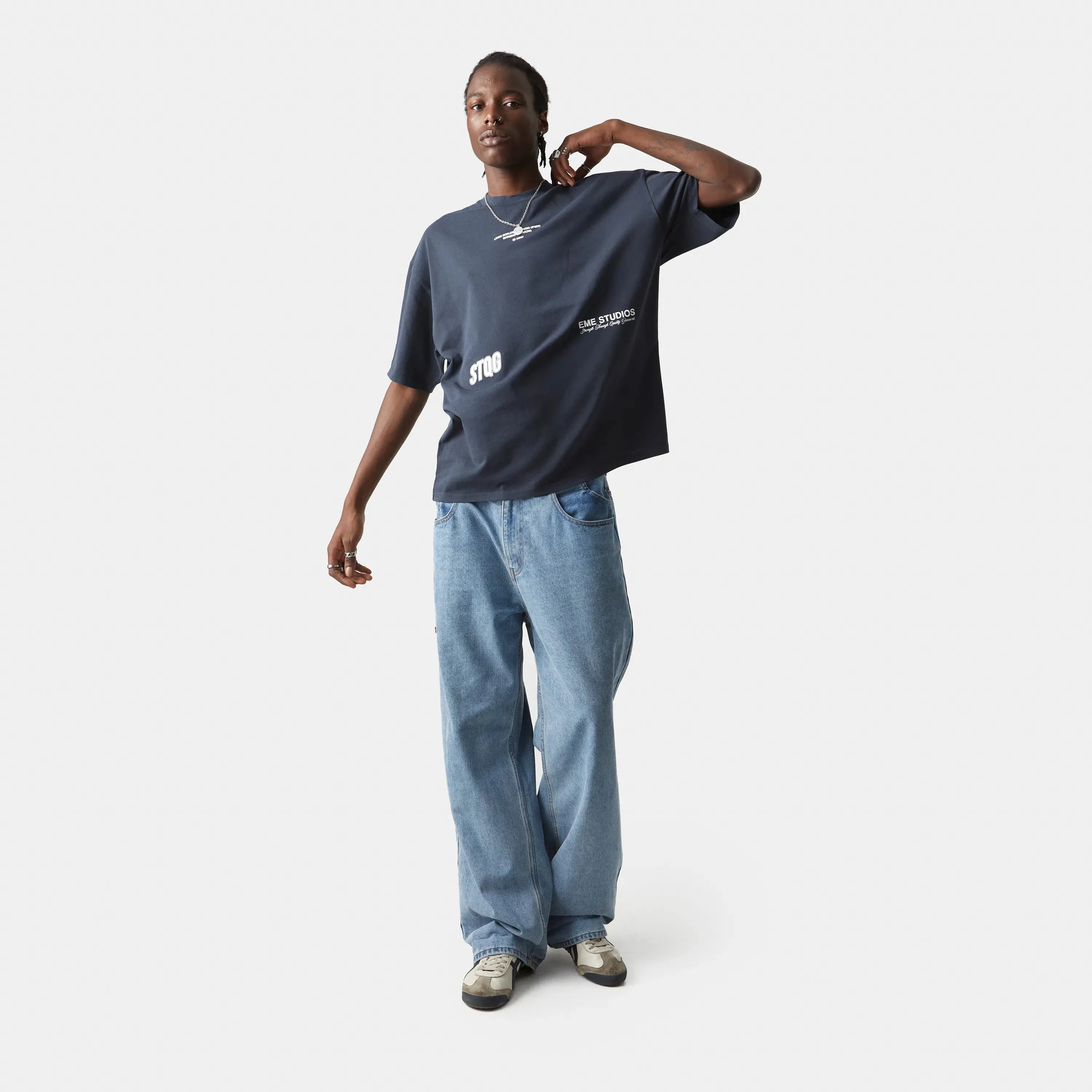 Jack Navy Oversized Tee