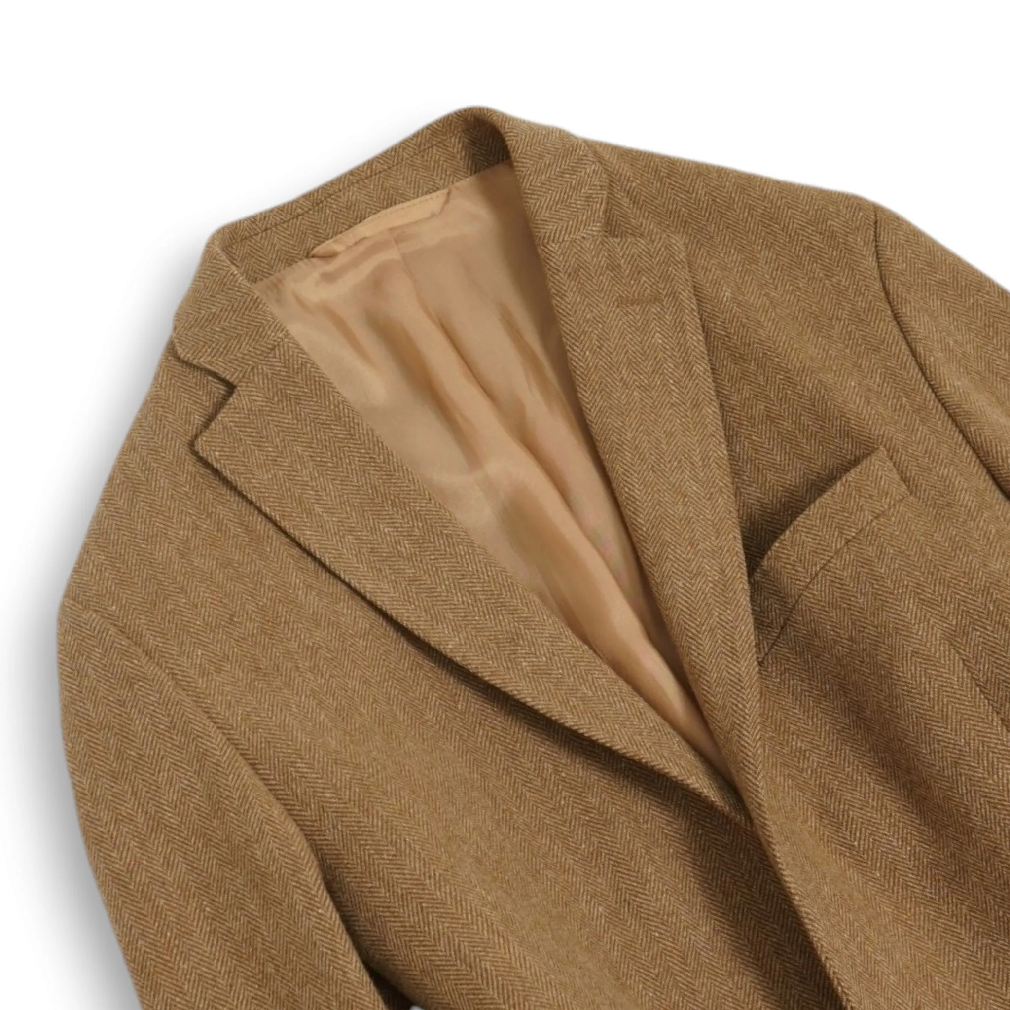J.Lindeberg - Light Brown Herringbone Tweed Sports Jacket 50