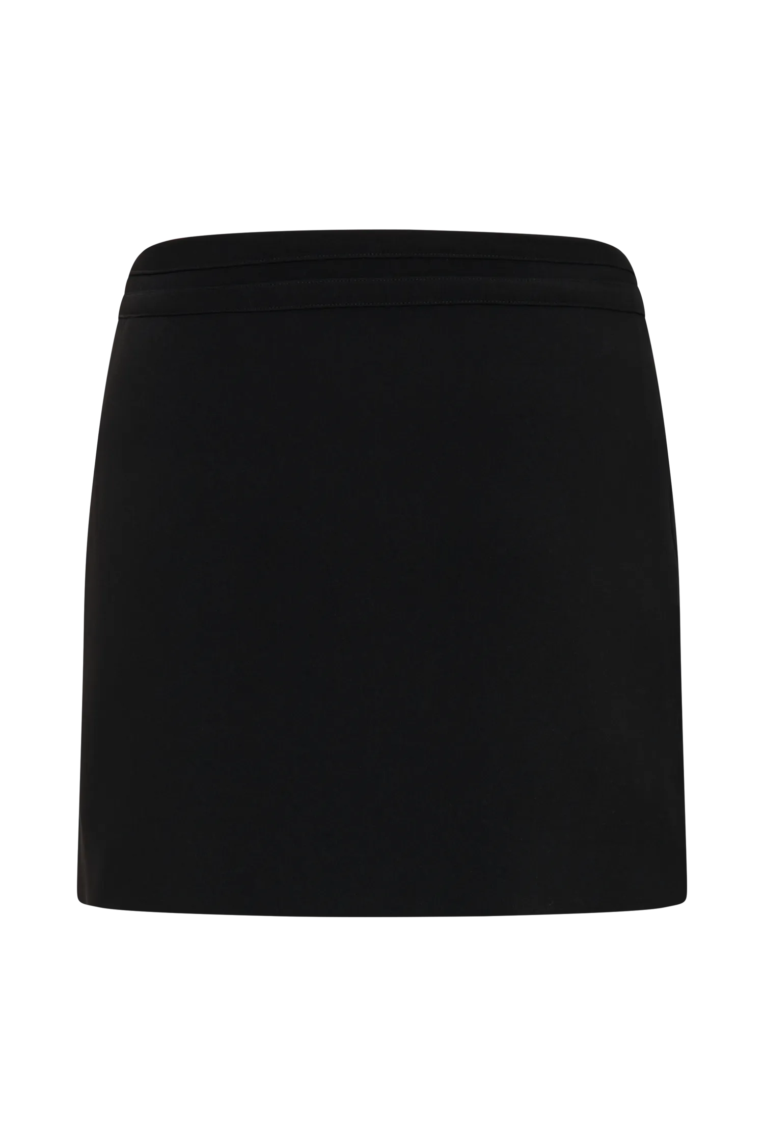 Letitia Suiting Mini Skirt With Buckle - Black
