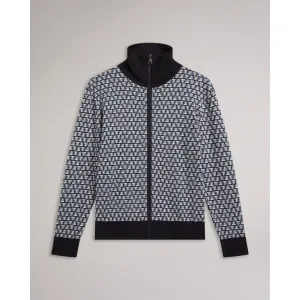 Men Mmk-Teeflow-Ls Regular Zip Through Knit - Blue