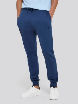 Mens Fleece Joggers in Dark Denim