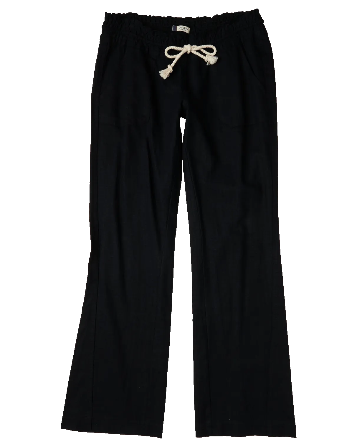 Oceanside Flared Trousers in True Black
