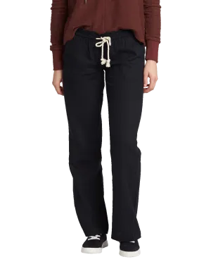 Oceanside Flared Trousers in True Black