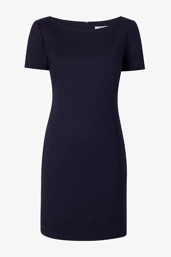 Rosie Dress - Washable Wool Twill :: Dark Navy