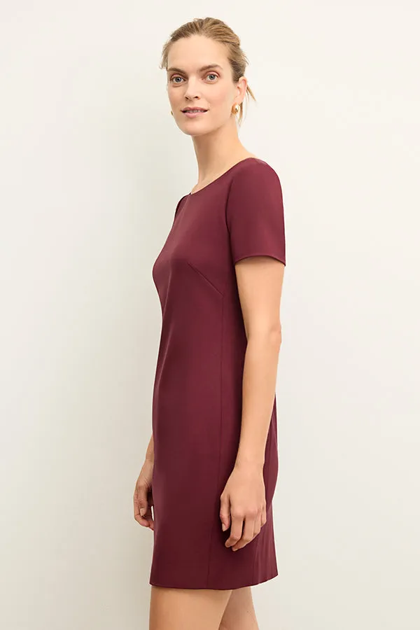 Rosie Dress - Washable Wool Twill :: Shiraz