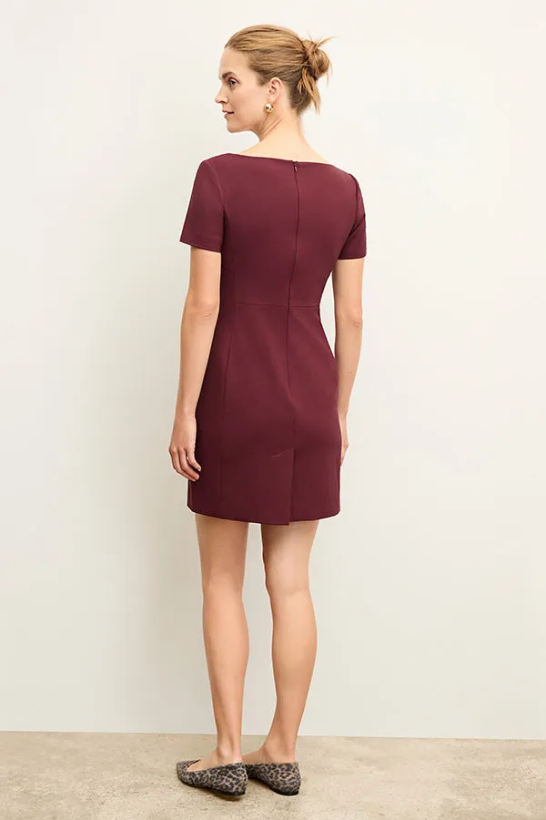 Rosie Dress - Washable Wool Twill :: Shiraz