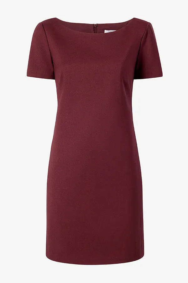 Rosie Dress - Washable Wool Twill :: Shiraz