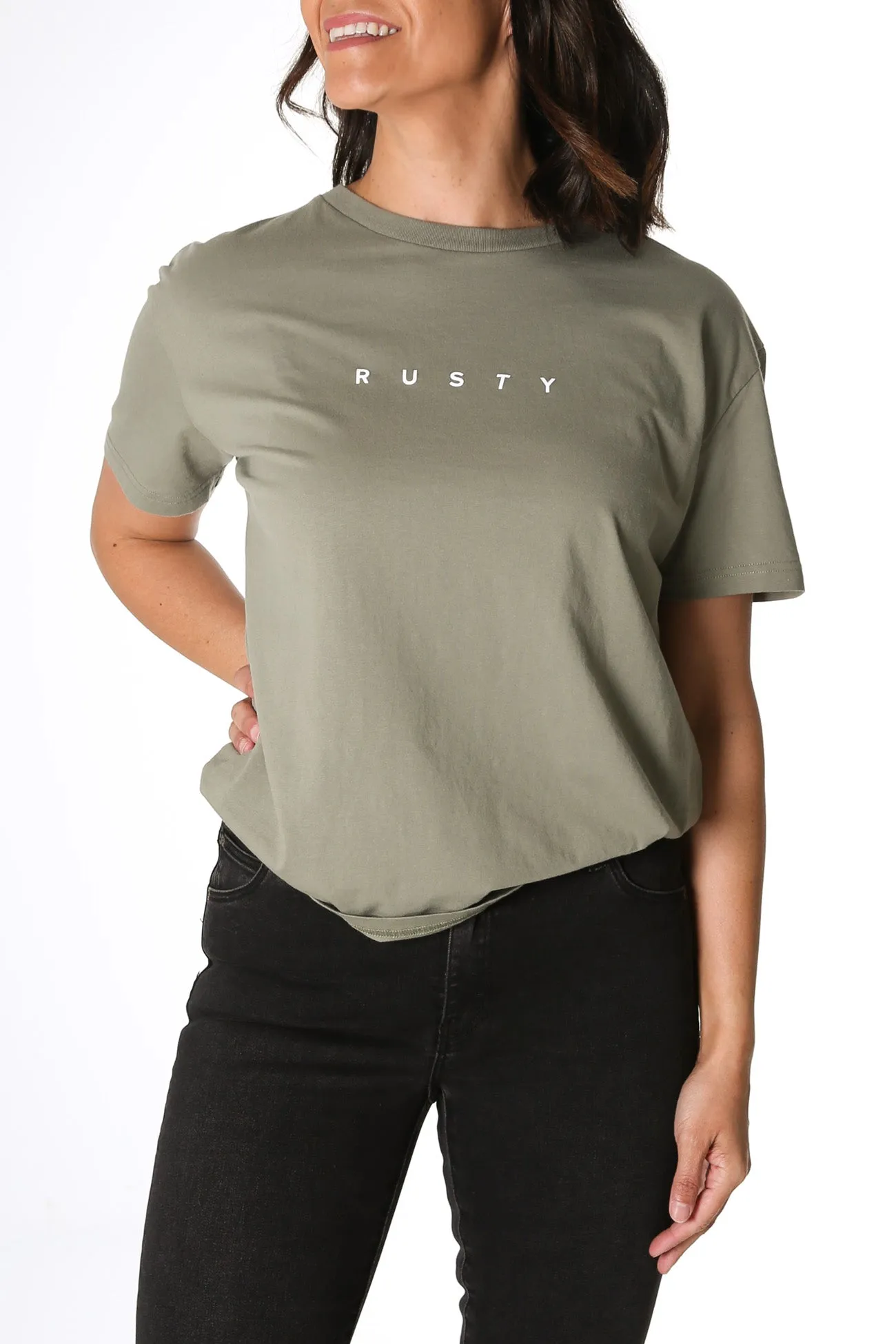 Rusty Essentials Easy Fit Tee Savanna