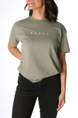 Rusty Essentials Easy Fit Tee Savanna
