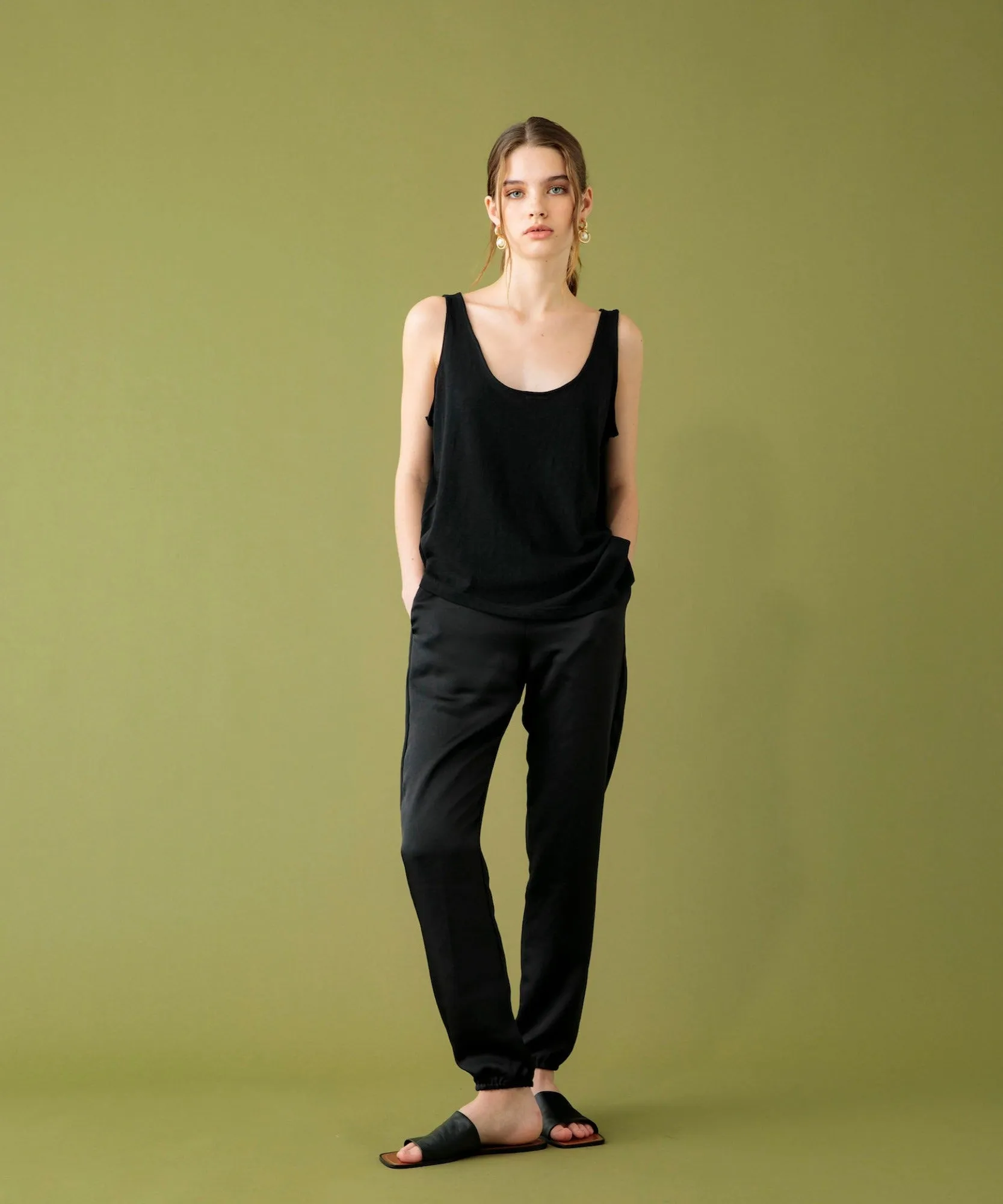 SATIN EASY JOGGER PANTS