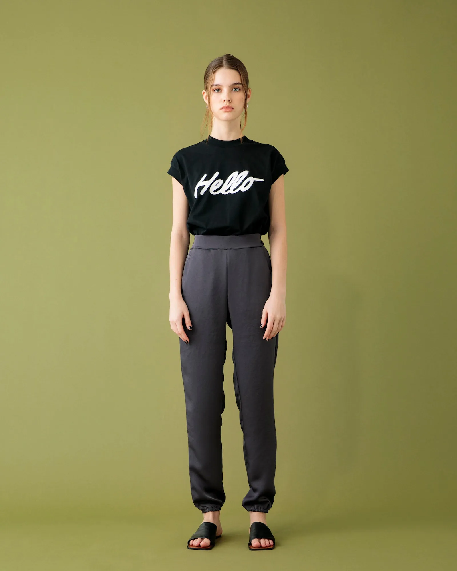 SATIN EASY JOGGER PANTS