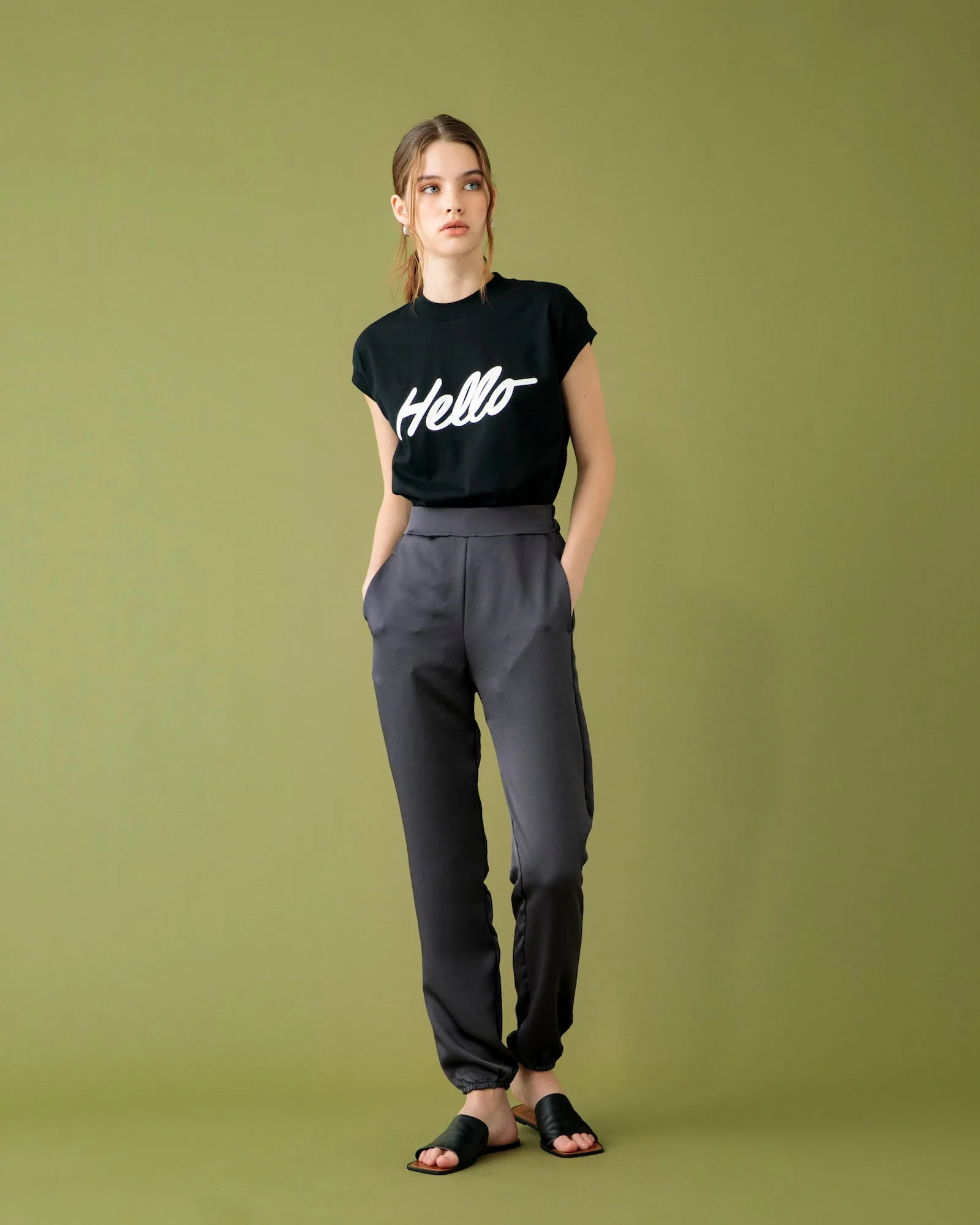 SATIN EASY JOGGER PANTS