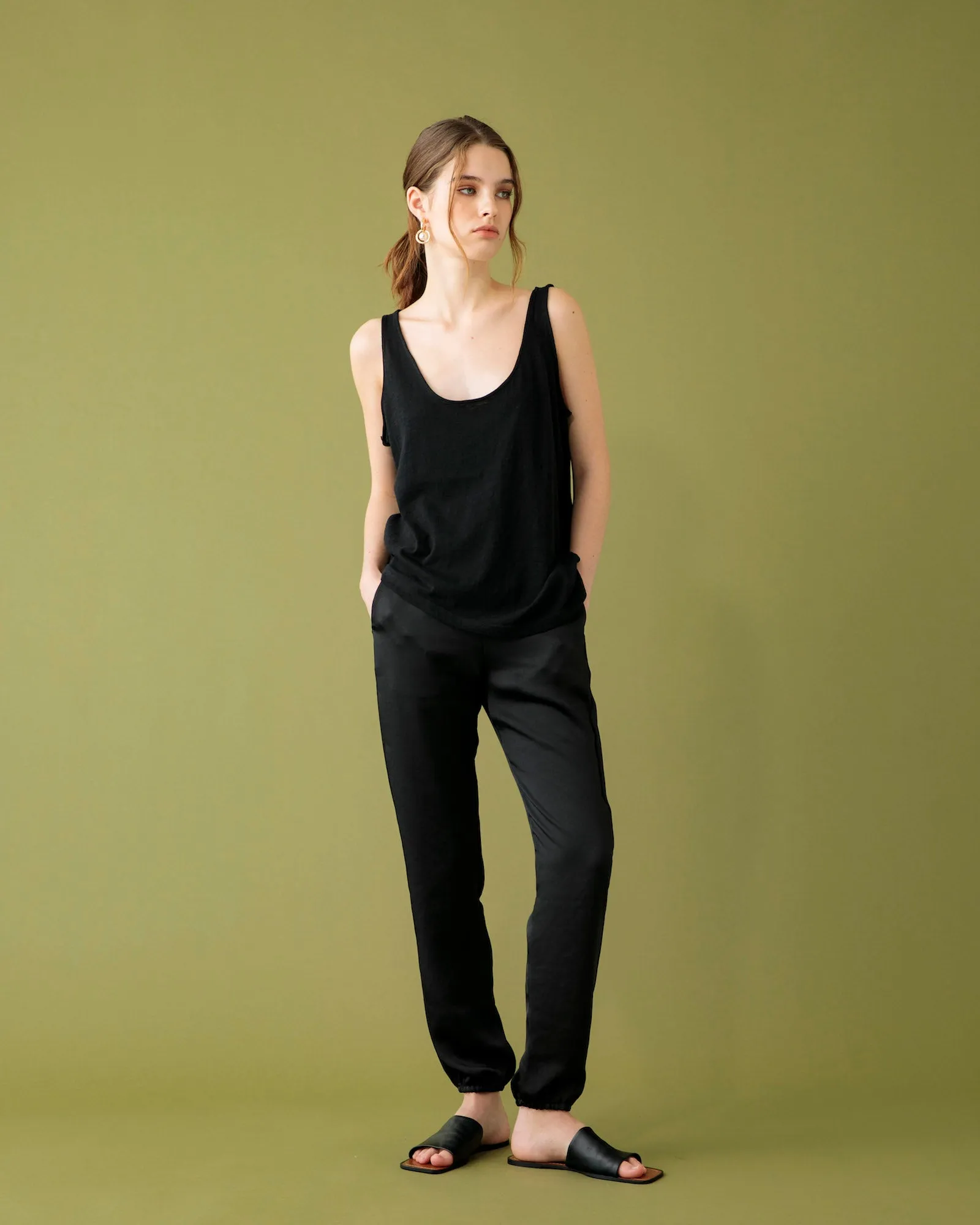 SATIN EASY JOGGER PANTS