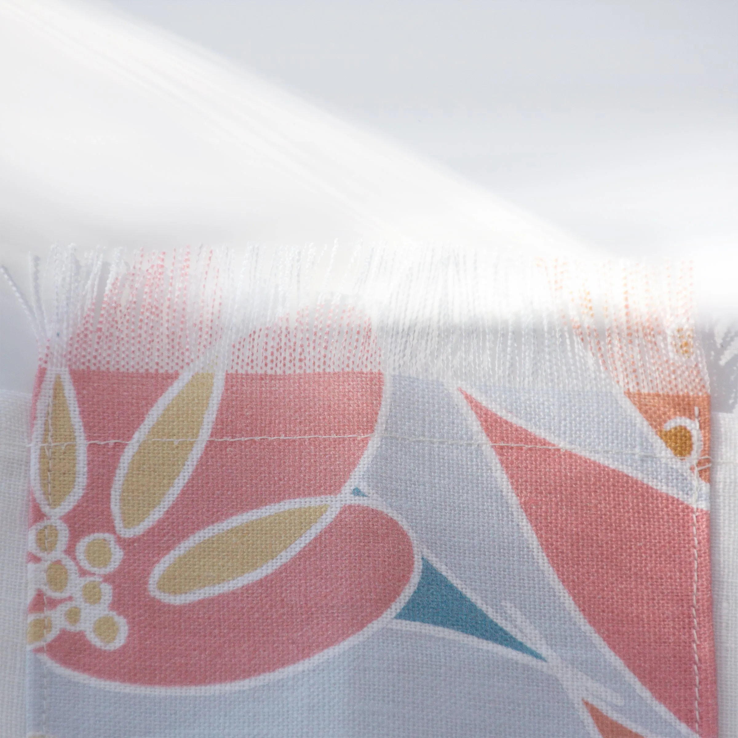 table linen, Brigitte, sheer, with fringe and beads