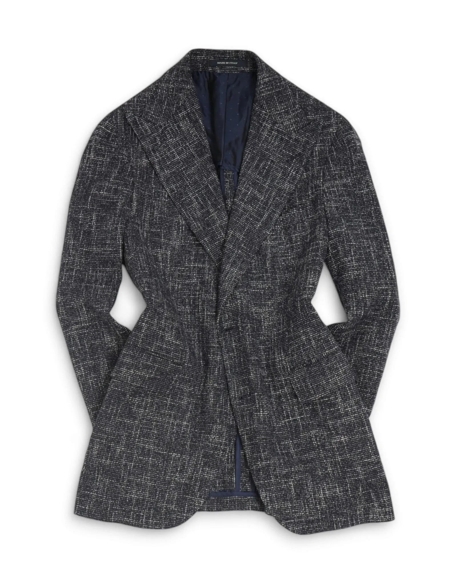 Tagliatore - Navy/White Cotton/Linen Sports Jacket 50