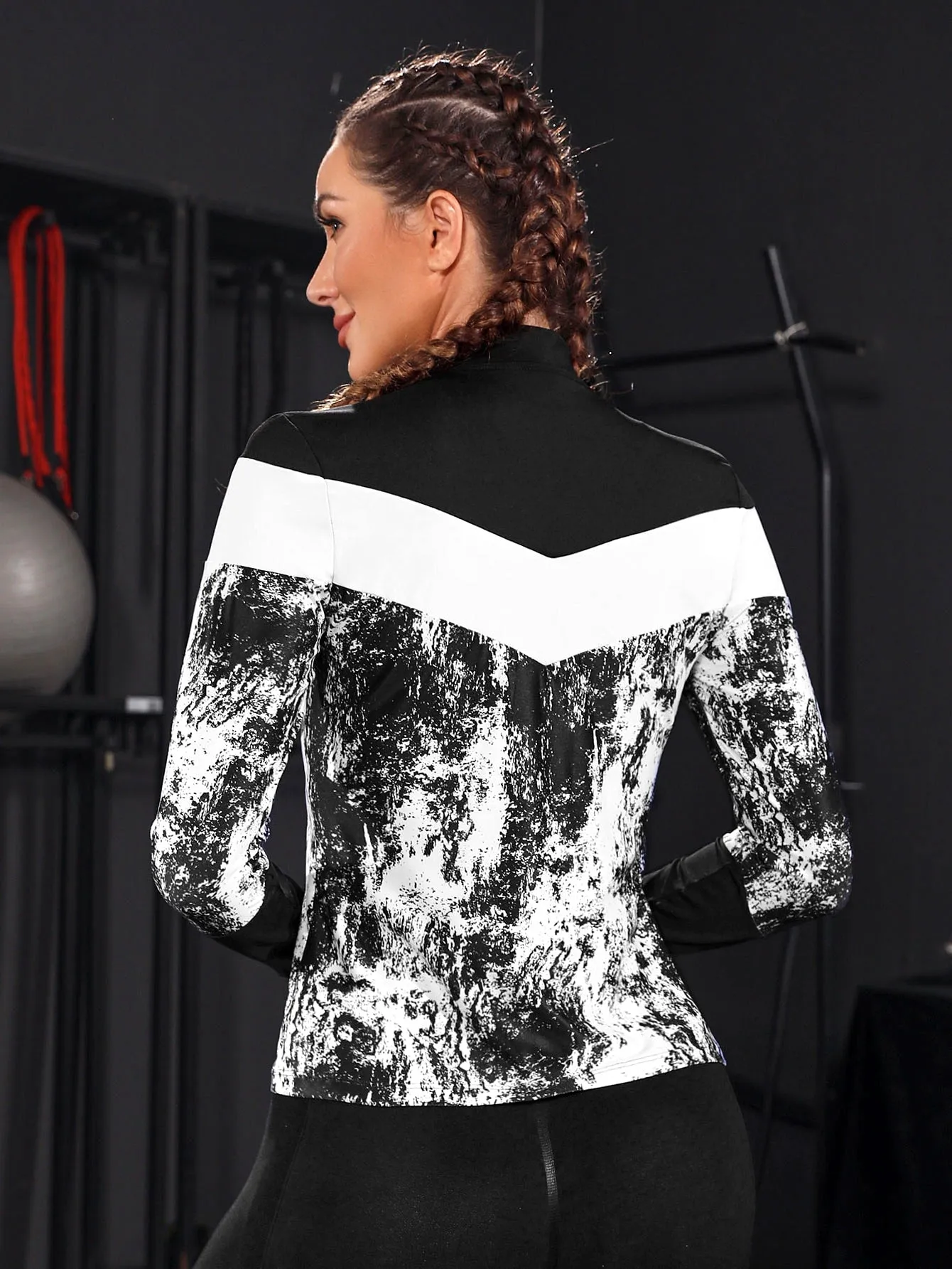 Tie Dye Thumbholes Sports Jacket FW22