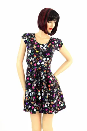 Unicorns and Rainbows Skater Dress