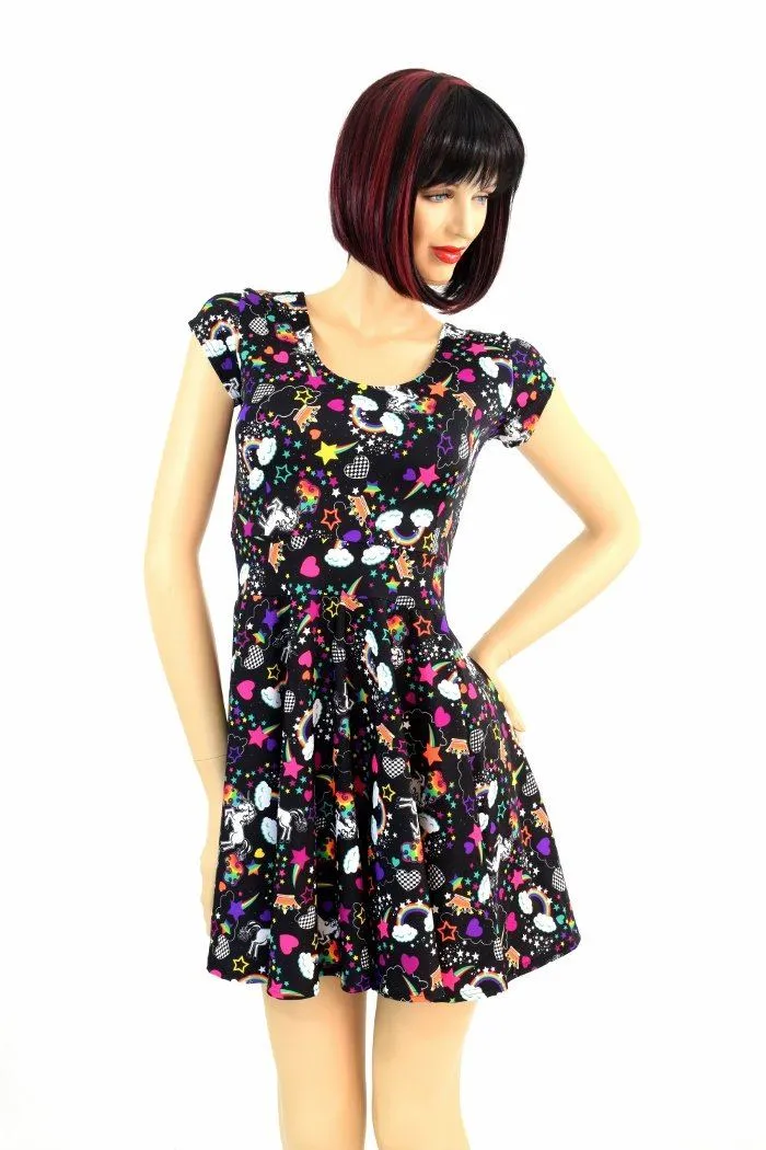 Unicorns and Rainbows Skater Dress