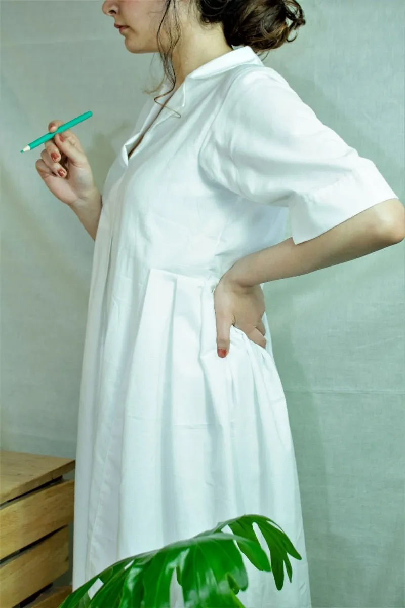 White short formal dress