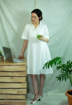 White short formal dress