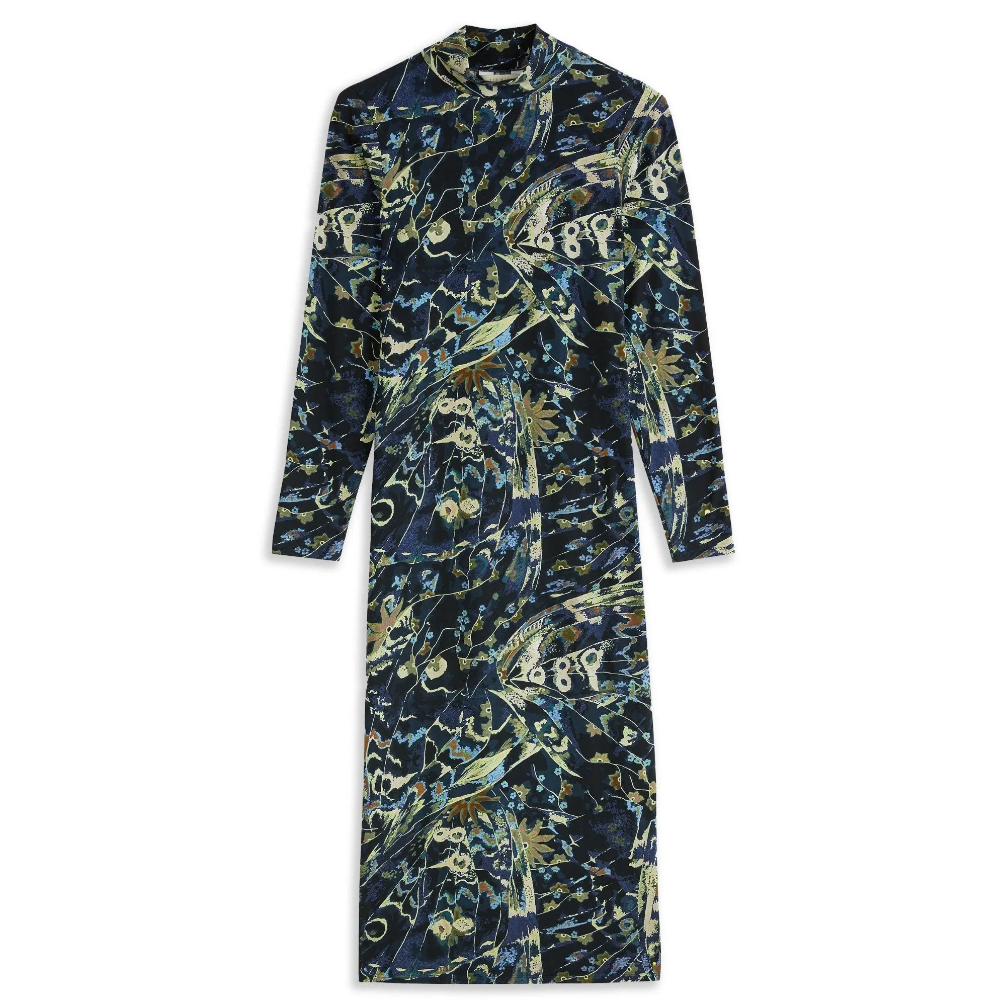 Women Wmd-Choliee-High Neck Printed Bodycon - Black